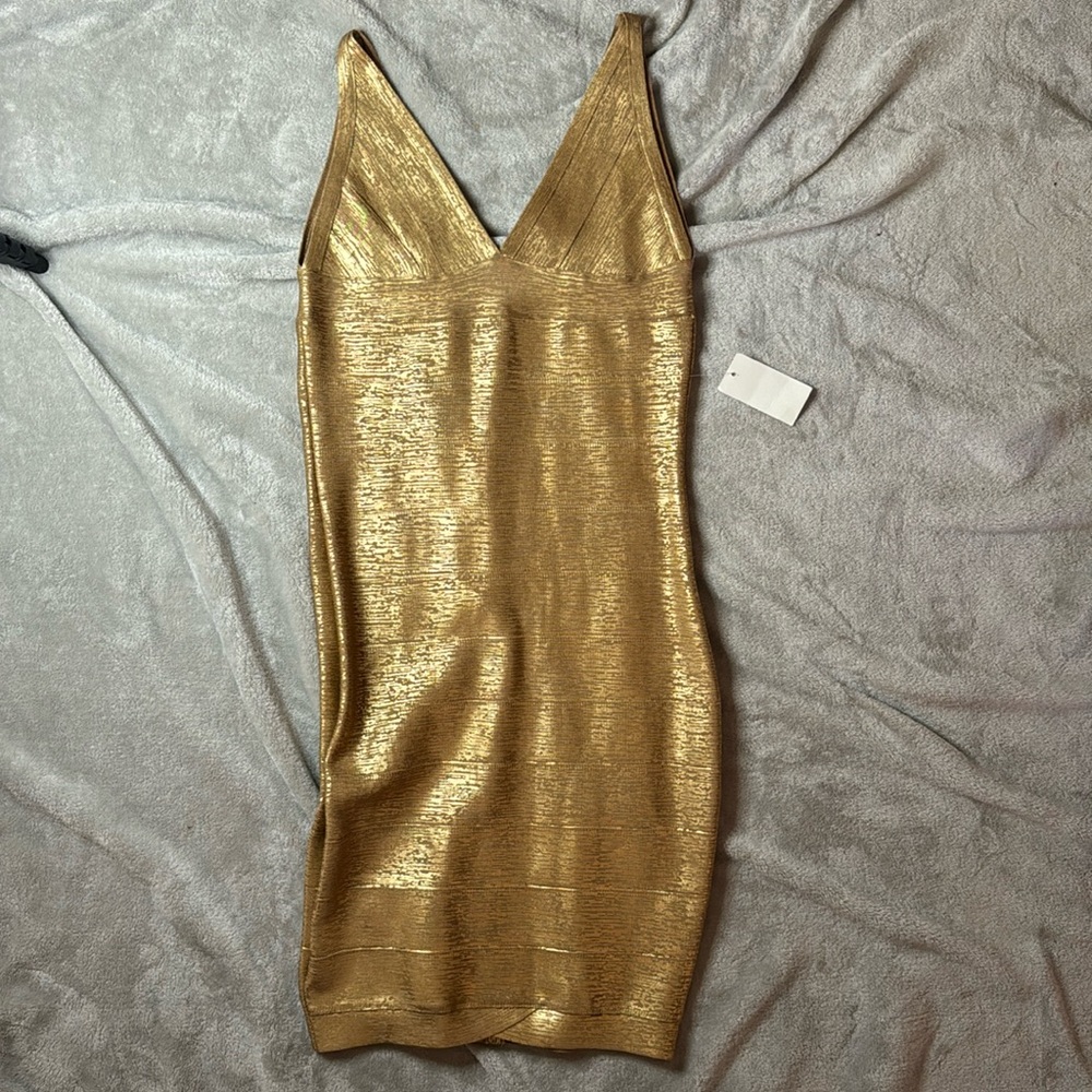 Gold women’s dress